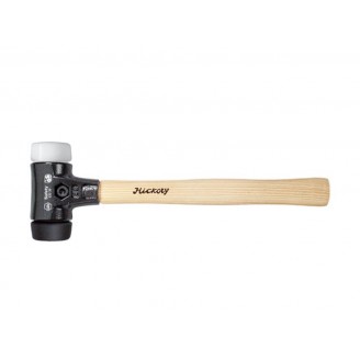 Wiha Kunststof hamer Safety middelzacht/zeer hard met hickorysteel, rond-slagkop (26661) 80L mm