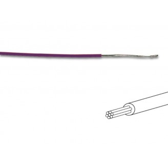 MONTAGEDRAAD -  ø 1.4 mm - 0.2 mm² - MEERADERIG - VIOLET