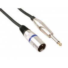 XLR-KABEL - XLR MANNELIJK naar JACK 6.35 mm MANNELIJK - MONO - 1.5 m