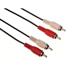 2 x RCA AUDIOPLUG NAAR 2 x RCA AUDIOPLUG / BASIS / 1.50 m / VERGULD