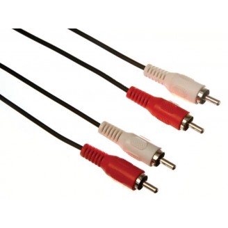 2 x RCA AUDIOPLUG NAAR 2 x RCA AUDIOPLUG / BASIS / 1.50 m / VERGULD