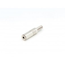 VROUWELIJKE 3.5mm STEREO JACK, VERZILVERD