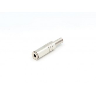 VROUWELIJKE 3.5mm STEREO JACK, VERZILVERD