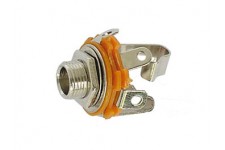 VROUWELIJKE 6.35mm STEREO JACK  - OPEN CIRCUIT - CHASSISMONTAGE