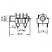 6.35 mm VROUWELIJKE JACK - GESLOTEN CIRCUIT - MONO