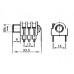 VROUWELIJKE 6.35mm STEREO JACK - GESLOTEN CIRCUIT