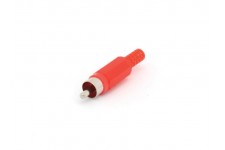 MANNELIJKE RCA PLUG - ROOD