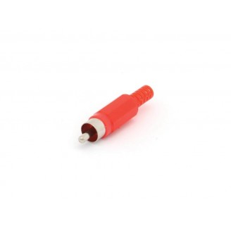 MANNELIJKE RCA PLUG - ROOD