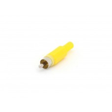 MANNELIJKE RCA PLUG - GEEL