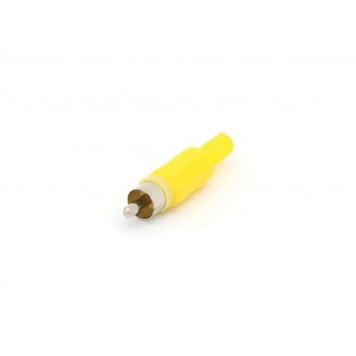 MANNELIJKE RCA PLUG - GEEL