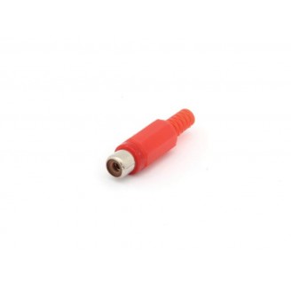 VROUWELIJKE RCA PLUG - ROOD