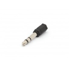 VROUWELIJKE 3.5mm STEREO JACK NAAR MANNELIJKE 6.35mm STEREO JACK