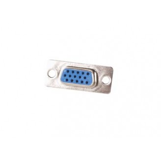 VROUWELIJKE 15P D-CONNECTOR - HOGE DICHTHEID - CHASSISMONTAGE