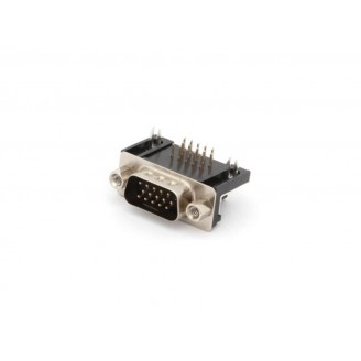 MANNELIJKE 15-PIN SUB-D CONNECTOR - HOGE DICHTHEID - VOOR PCB MONTAGE