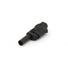 IEC1010 BANAANPLUG 4mm INSTEEKBAAR - ZWART