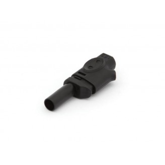 IEC1010 BANAANPLUG 4mm INSTEEKBAAR - ZWART