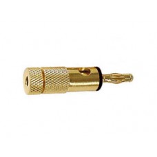 BANANA PLUGS 4mm GOUD - ZWART