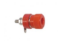 BINDPOSTEN 4mm NIKKEL - ROOD BINDPOSTEN 4mm NIKKEL - ROOD