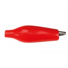 GEISOLEERDE KROKODILLENKLEM 27mm - ROOD