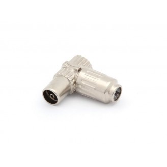 HAAKSE TV-PLUG 9.5mm/2.3mm - VROUWELIJK - METAAL