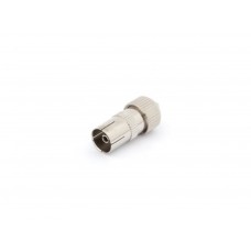 TV-PLUG METAAL 9.5mm/2.3mm - VROUWELIJK