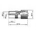TV-PLUG METAAL 9.5mm/2.3mm - VROUWELIJK