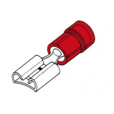 VROUWELIJKE CONNECTOR 4.8mm ROOD