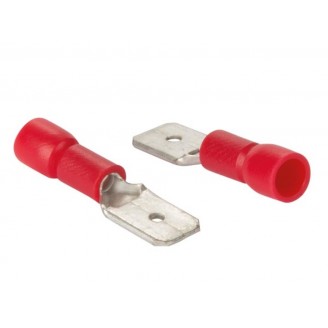 MANNELIJKE CONNECTOR 6.4mm ROOD