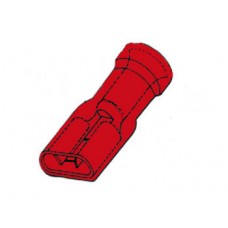 GEISOLEERDE VROUWELIJKE CONNECTOR 6.4mm ROOD