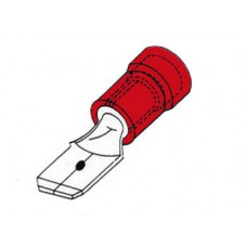 MANNELIJKE CONNECTOR 4.8mm ROOD