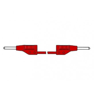 SPUITGEGOTEN MEETSNOER 2mm 50cm / ROOD (MVL 2/50)