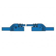 CONTACT PROTECTED INJECTION-MOULDED MEASURING LEAD 4mm 25cm / BLUE (MLB-SH/WS 25/1)