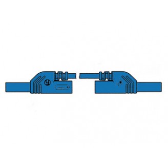 CONTACT PROTECTED INJECTION-MOULDED MEASURING LEAD 4mm 25cm / BLUE (MLB-SH/WS 25/1)