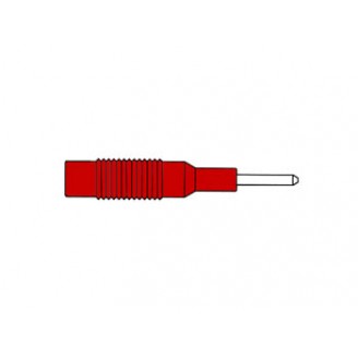 spuitgegoten verloopstuk 2mm naar 4mm / rood (MZS 2)