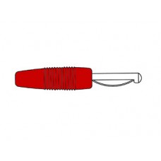 VERMOGEN VERBINDING 4mm MET SCHROEF / ROOD (VON 20)