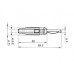 BANAANSTEKKER 4mm MET DWARSGAT EN SOLDEERAANSLUITING / ROOD (VQ 30)