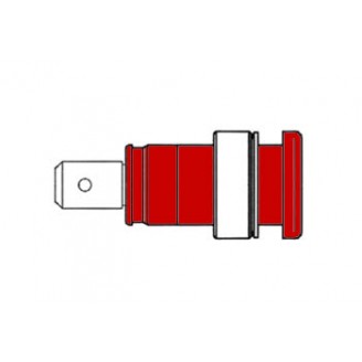 GEISOLEERDE INBOUWBUS 4mm, AANRAAKVEILIG / ROOD (SEB 2620-F6,3)