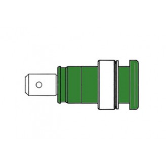 GEISOLEERDE INBOUWBUS 4mm, AANRAAKVEILIG / GROEN (SEB 2620-F6,3)