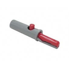 GEISOLEERDE KROKODILLENKLEM 4mm 6A / ROOD (AK 10)