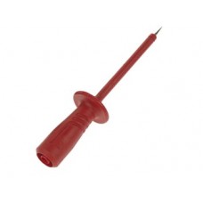 TEST PROBE MET ELASTISCHE, SCHOKBESTENDIGE, GEÏSCOLEERDE SLEEF, FEMALE SOKKE 4mm VEILIGHEID (PRUEF2600 RED)