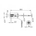 Geïsoleerde TEST PROBE 4mm MET SLENDER STAINLESS SPRUNG STEEL TIP / ZWART (PRÜF 2610FT)