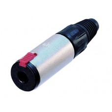 NEUTRIK - JACK PLUG CONNECTOR, 3-POLIG VROUWELIJK, VERZILVERD, VERNIKKELD