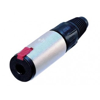 NEUTRIK - JACK PLUG CONNECTOR, 3-POLIG VROUWELIJK, VERZILVERD, VERNIKKELD