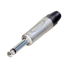 NEUTRIK - JACK PLUG CONNECTOR, 2-POLIG MANNELIJK, 6.3mm, VERNIKKELD
