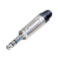 NEUTRIK - JACK PLUG CONNECTOR, 3-POLIG MANNELIJK, 6.3mm, VERNIKKELD