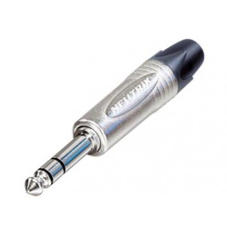 NEUTRIK - JACK PLUG CONNECTOR, 3-POLIG MANNELIJK, 6.3mm, VERNIKKELD