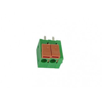 SCHROEFLOZE CONNECTOR, 2 POLEN, GROEN, PITCH = 5mm