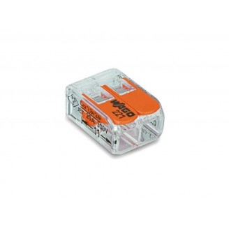 COMPACTE VERBINDINGSKLEM 2 x 0.2 - 4 mm² VOOR ALLE KABELSOORTEN