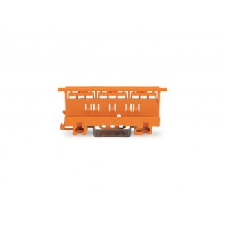 BEVESTIGINGSADAPTER - SERIE 221 - 4 mm² - VOOR MONTAGE OP TS 35/SCHROEFMONTAGE - ORANJE