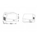 VERLICHTINGSCONNECTOR, 2.5mm, 2 RIGID - 1 FLEXIBEL, 105°, WHITE